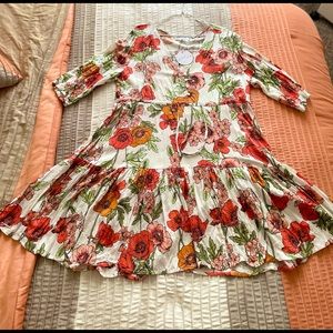 Petal and Pup White Floral Mini Dress